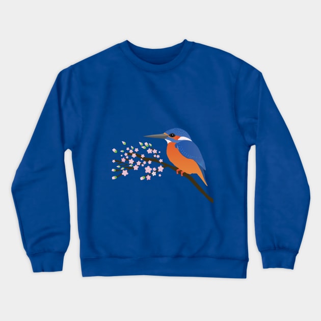 The kingfisher digital drawing Crewneck Sweatshirt by Bwiselizzy